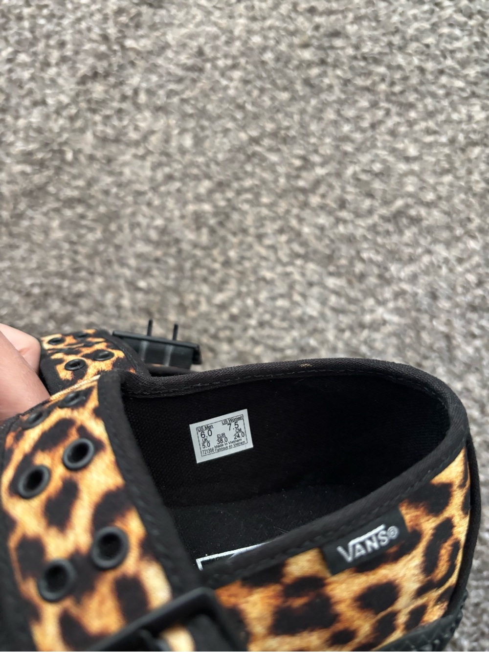 Vans Leopard Print Mary Jane Creepers - Picture 5 of 5